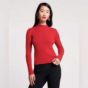Frances Valentine Vibrant Red Knit Sweater- size small, worn once